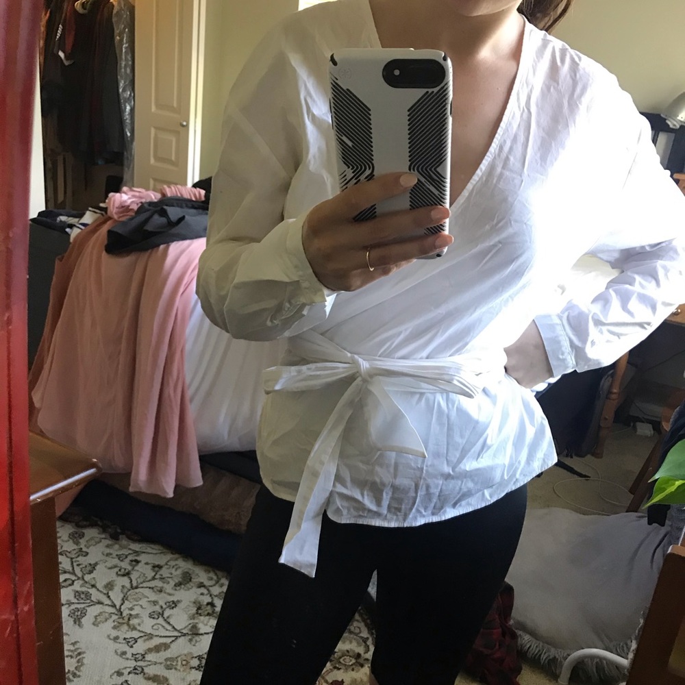 A New Day white wrap shirt - Picture 5 of 10